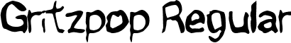 Gritzpop Regular font - gritzpop.ttf