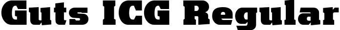 Guts ICG Regular font - gutsicg.ttf