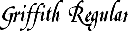 Griffith Regular font - griffithregular.ttf