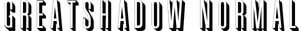 GreatShadow normal font - greatshadowregular.ttf