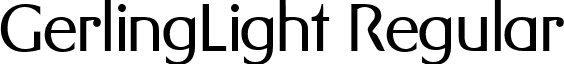 GerlingLight Regular font - gerlinglight-regular.ttf