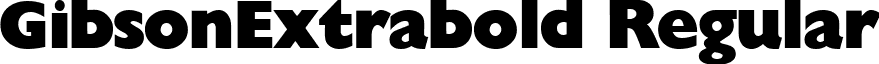 GibsonExtrabold Regular font - gibsonextrabold-regular.ttf