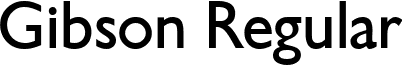 Gibson Regular font - Gibson-Regular.ttf