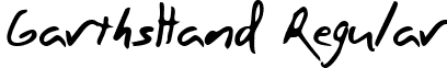 GarthsHand Regular font - garthshandregular.ttf