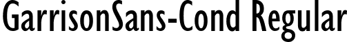 GarrisonSans-Cond Regular font - garrisonsans-cond.ttf