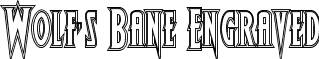 Wolf's Bane Engraved font - wolfsbane2engrave.ttf