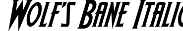 Wolf's Bane Italic font - wolfsbane2ital.ttf