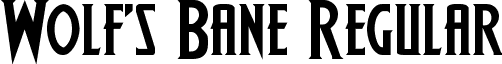 Wolf's Bane Regular font - wolfsbane2expand.ttf