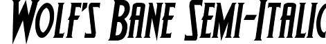 Wolf's Bane Semi-Italic font - wolfsbane2semiital.ttf