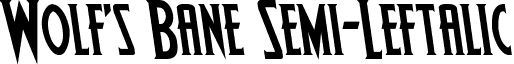 Wolf's Bane Semi-Leftalic font - wolfsbane2semileft.ttf