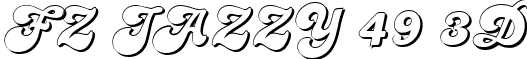 FZ JAZZY 49 3D font - fzjazzy493d.ttf