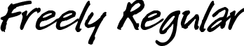 Freely Regular font - freely.ttf