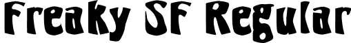 Freaky SF Regular font - freakysf.ttf