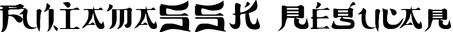 FujiamaSSK Regular font - fujiamassk.ttf
