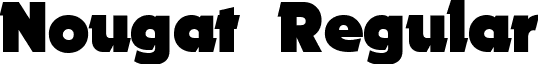 Nougat Regular font - Nougat-ExtraBlack.ttf