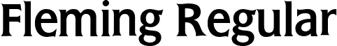 Fleming Regular font - Fleming-Regular.ttf