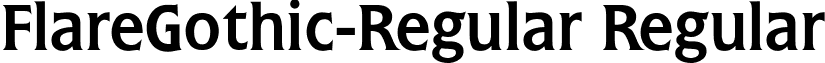 FlareGothic-Regular Regular font - flaregothic-regular.ttf