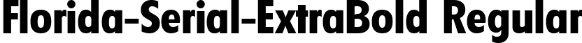 Florida-Serial-ExtraBold Regular font - florida-serial-extrabold-regular.ttf