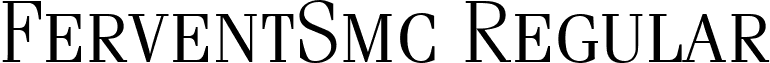 FerventSmc Regular font - ferventsmc-regular.ttf