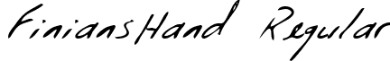 FiniansHand Regular font - FiniansHand.ttf