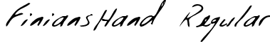 FiniansHand Regular font - finianshandregular.ttf