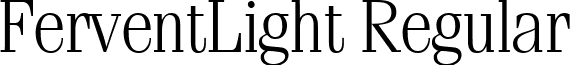 FerventLight Regular font - ferventlight-regular.ttf