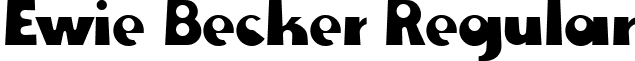 Ewie Becker Regular font - ewie_becker.ttf