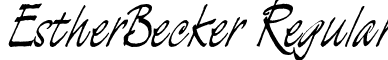 EstherBecker Regular font - estherbecker.ttf