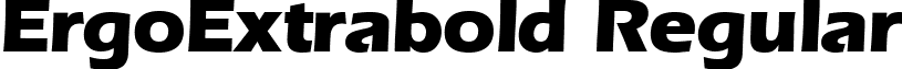 ErgoExtrabold Regular font - ergoextrabold-regular.ttf