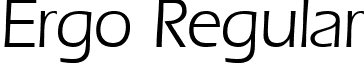 Ergo Regular font - ergo-regular.ttf