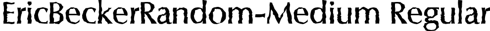 EricBeckerRandom-Medium Regular font - ericbeckerrandom-medium-regular.ttf