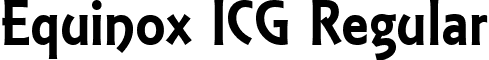 Equinox ICG Regular font - equinoxicg.ttf