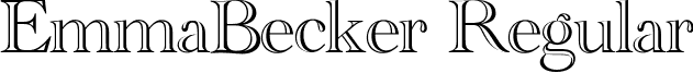 EmmaBecker Regular font - emmabecker.ttf