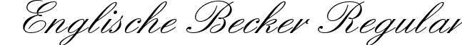 Englische Becker Regular font - englische_becker.ttf