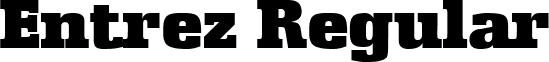 Entrez Regular font - entrezregular.ttf