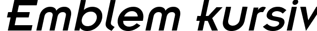 Emblem kursiv font - emblemitalic.ttf
