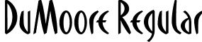 DuMoore Regular font - dumoore.ttf