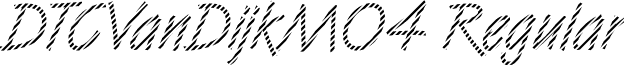 DTCVanDijkM04 Regular font - dtcvandijkm04.ttf