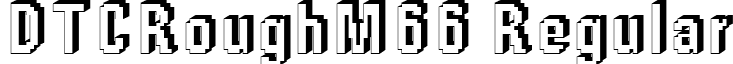 DTCRoughM66 Regular font - dtcroughm66.ttf