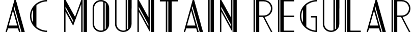 AC Mountain Regular font - ACMountain.otf