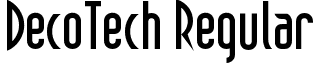 DecoTech Regular font - DecoTech.ttf