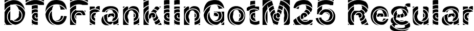 DTCFranklinGotM25 Regular font - dtcfranklingotm25.ttf