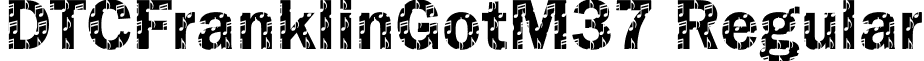 DTCFranklinGotM37 Regular font - dtcfranklingotm37.ttf