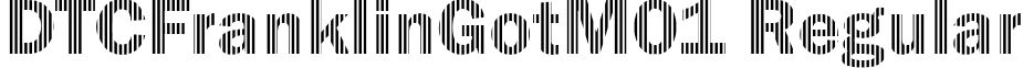 DTCFranklinGotM01 Regular font - dtcfranklingotm01.ttf