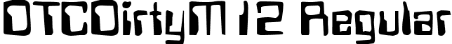 DTCDirtyM12 Regular font - dtcdirtym12.ttf