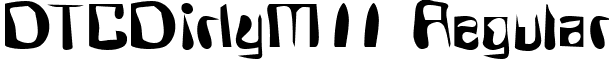 DTCDirtyM11 Regular font - dtcdirtym11.ttf