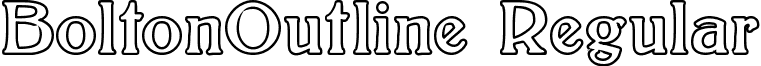 BoltonOutline Regular font - BoltonOutline.ttf