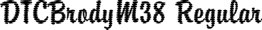 DTCBrodyM38 Regular font - dtcbrodym38.ttf