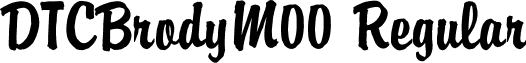 DTCBrodyM00 Regular font - dtcbrodym00.ttf