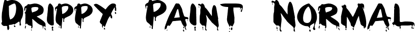 Drippy Paint Normal font - drippypaintnormal.ttf